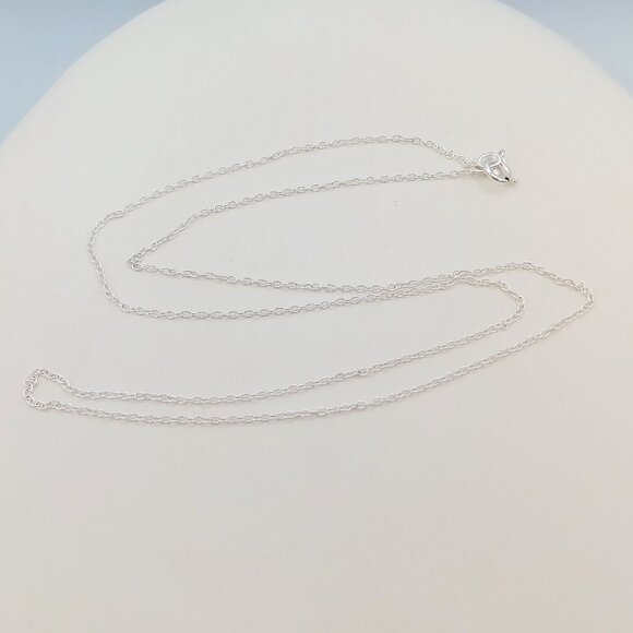 Italian 925 Sterling Silver 18" Curb Chain Necklace - SIGNED - Picture 8 of 8